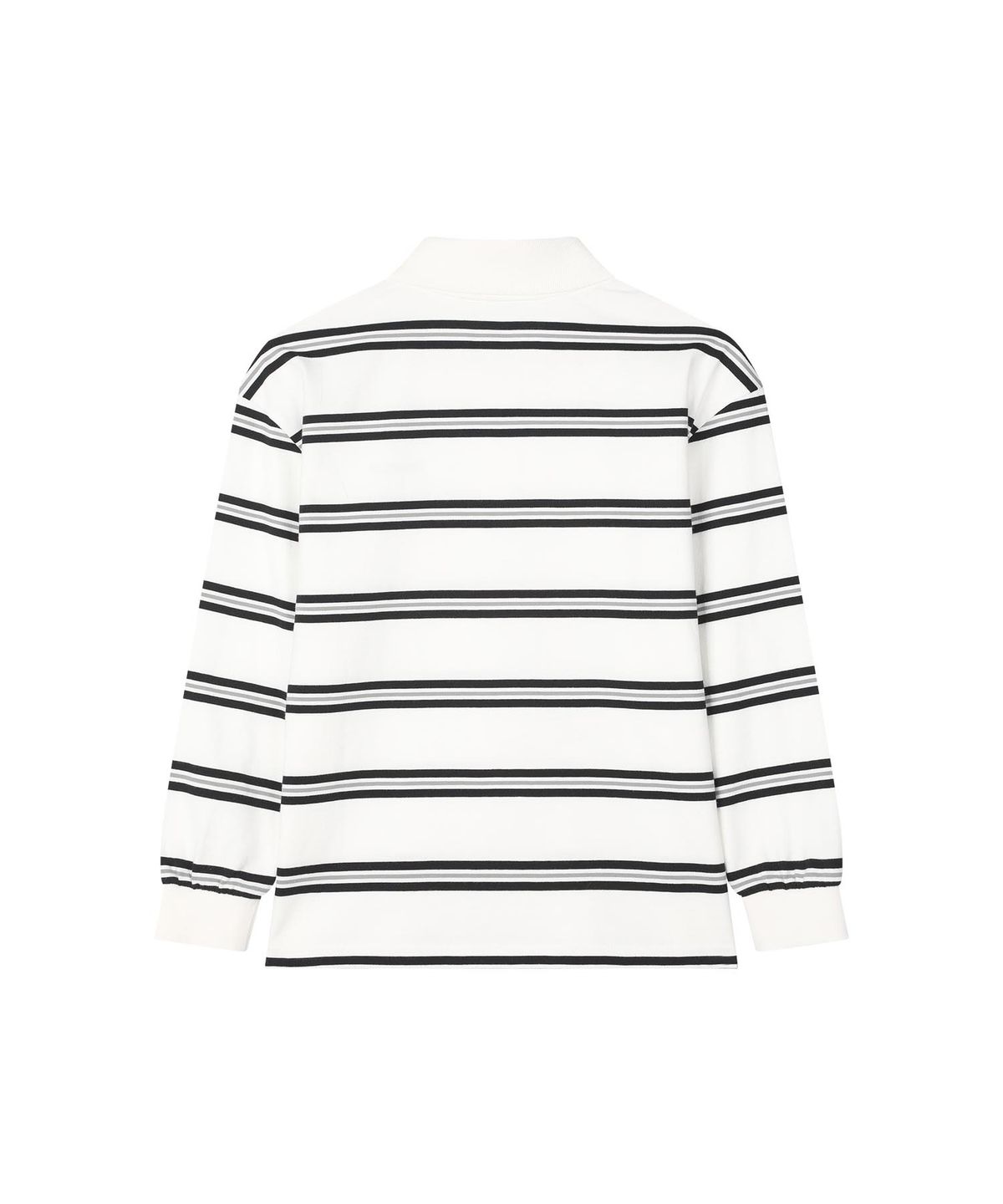 커버낫 키즈(COVERNAT KIDS) 워드마크 스트라이프 롱슬리브 화이트 CK2601LT26WH