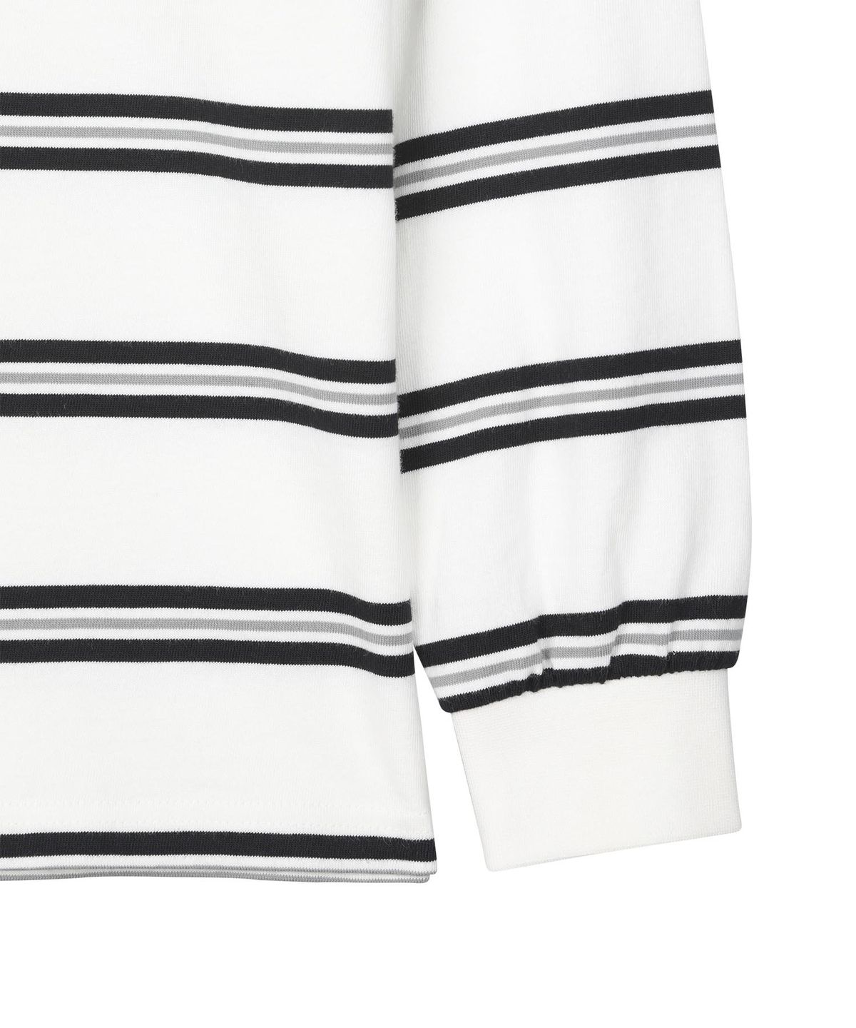 커버낫 키즈(COVERNAT KIDS) 워드마크 스트라이프 롱슬리브 화이트 CK2601LT26WH