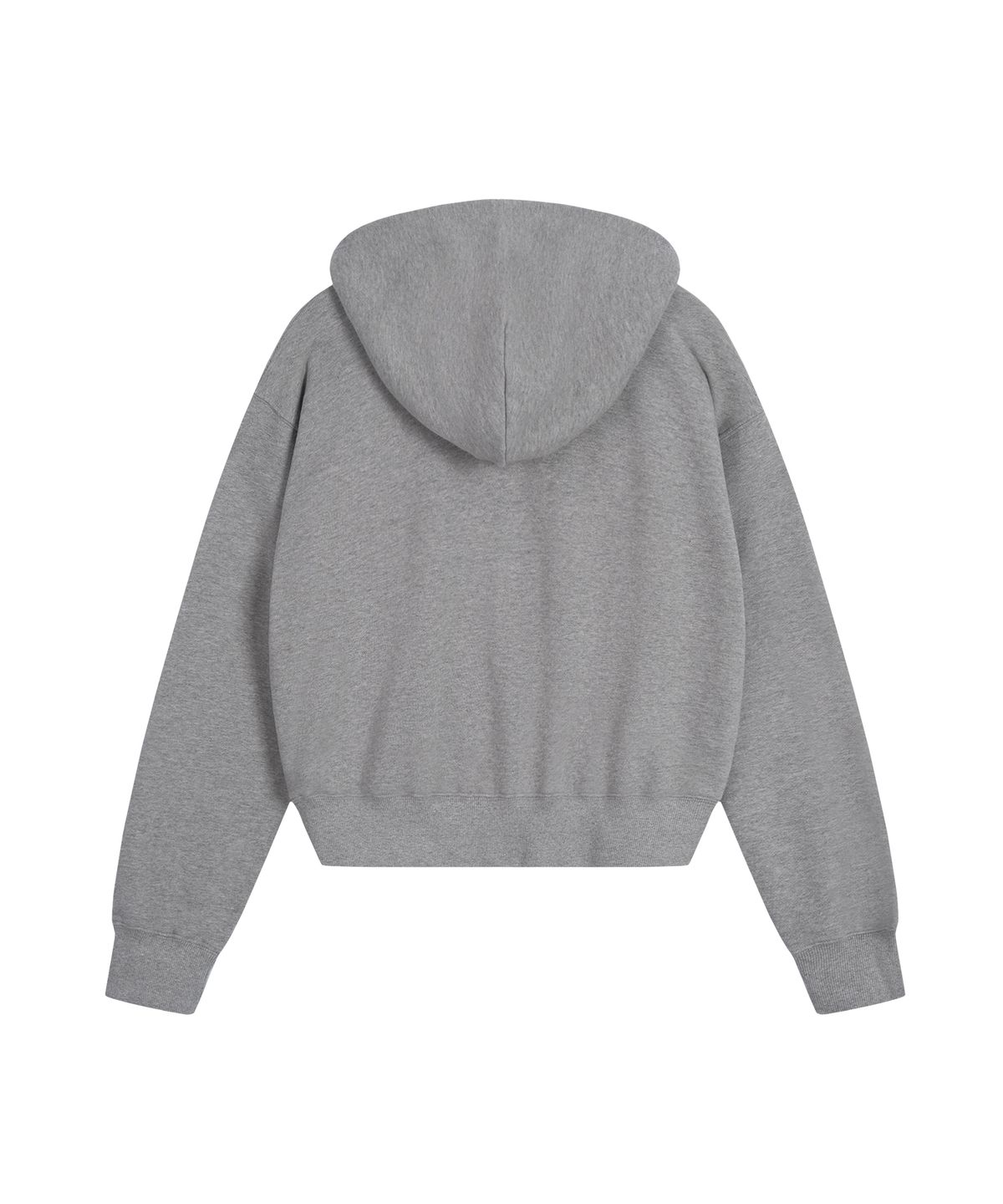 레스트앤레크레이션(REST&RECREATION) V-NECK CROPPED HOODIE - GREY