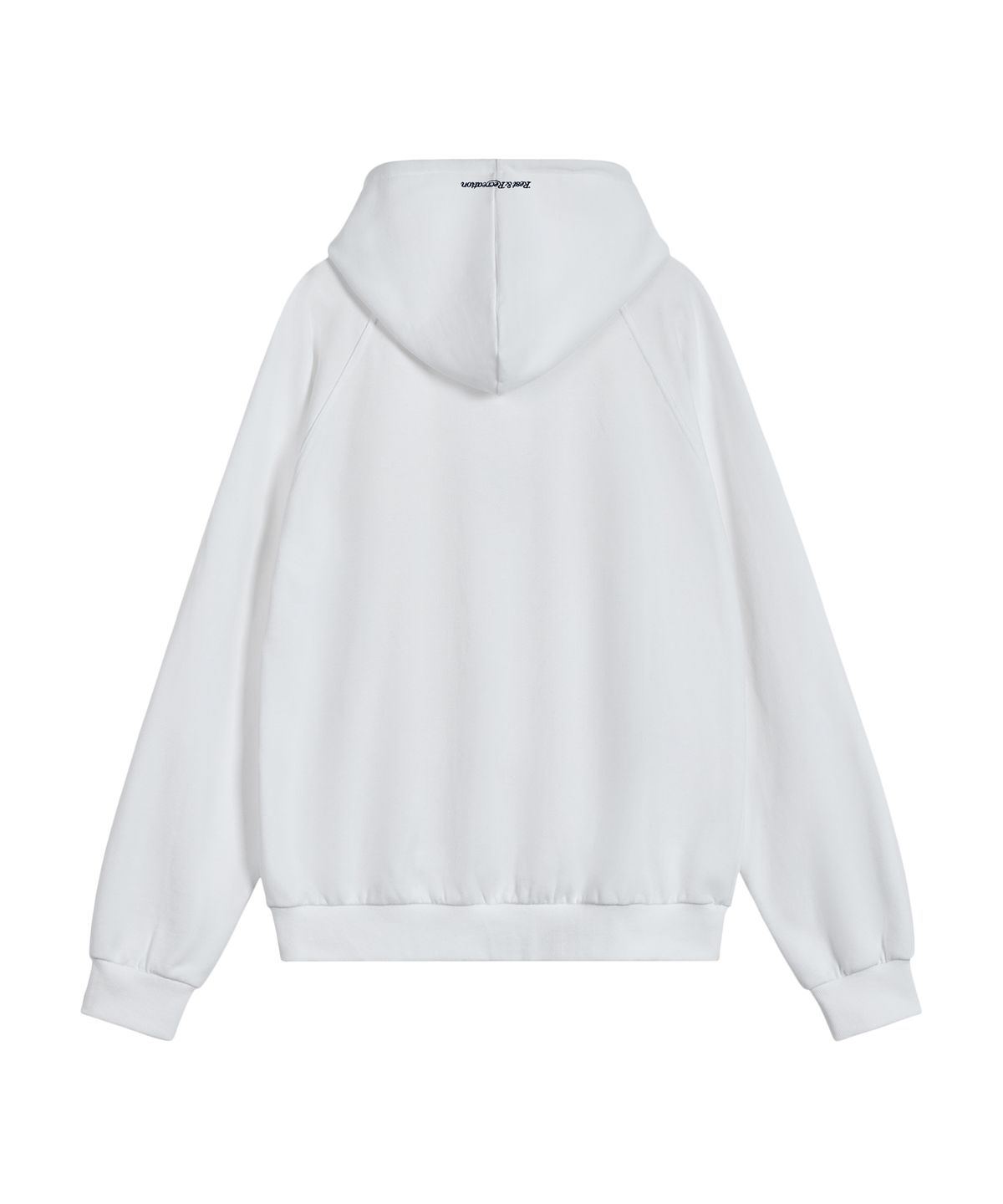 레스트앤레크레이션(REST&RECREATION) OVERSIZED RAGLAN HOODIE - WHITE