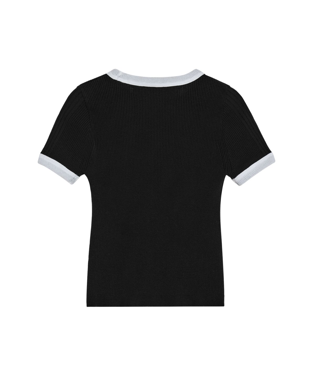 레스트앤레크레이션(REST&RECREATION) RIBBED COLORATION KNIT - BLACK