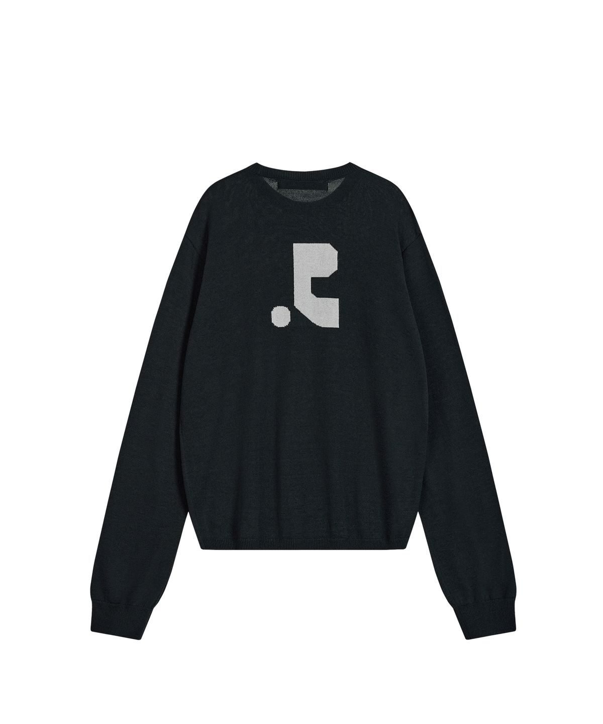 레스트앤레크레이션(REST&RECREATION) LAYERED CREW NECK KNIT - NAVY