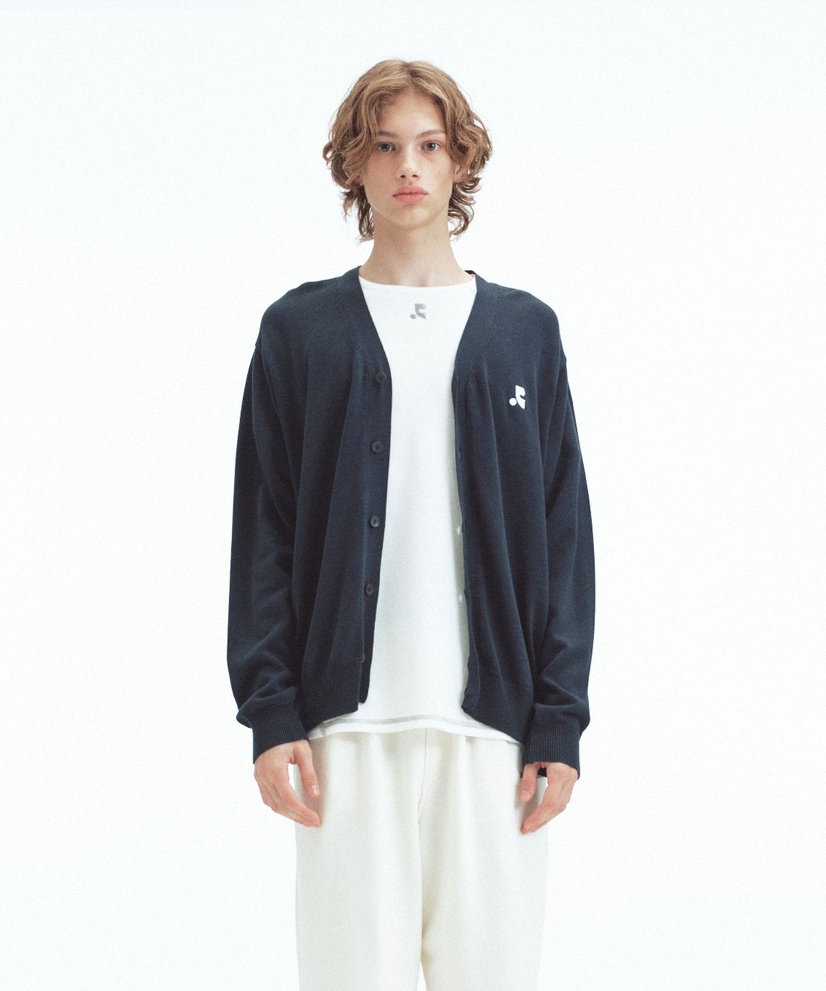 레스트앤레크레이션(REST&RECREATION) LOOSE FIT KNIT CARDIGAN - NAVY