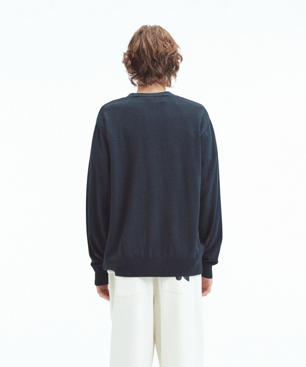 레스트앤레크레이션(REST&RECREATION) LOOSE FIT KNIT CARDIGAN - NAVY