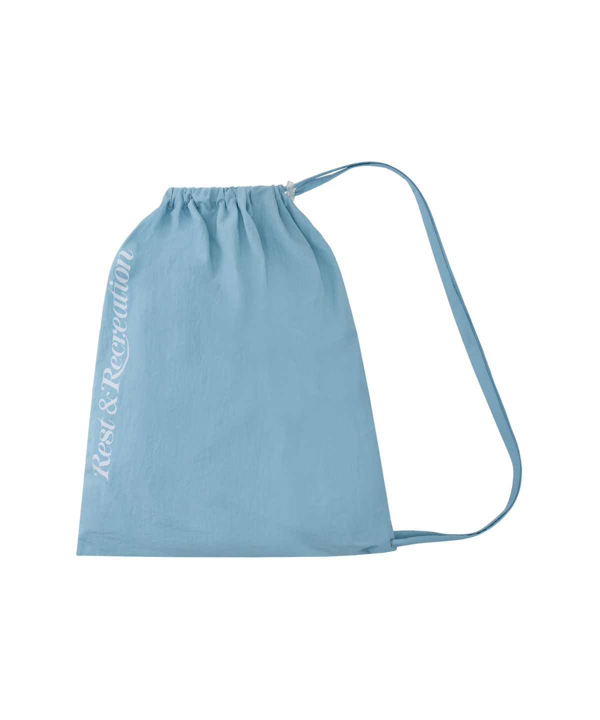 레스트앤레크레이션(REST&RECREATION) NYLON HOOD VEST+GYM SACK SET - SKY BLUE