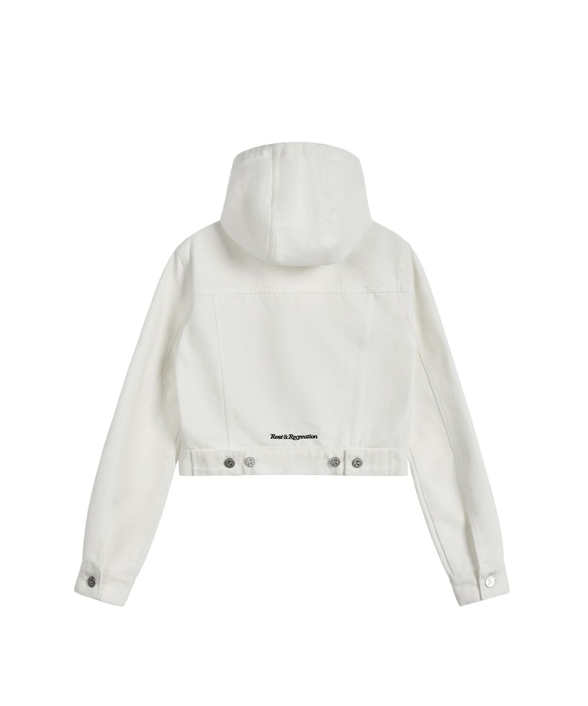 레스트앤레크레이션(REST&RECREATION) DENIM HOOD JACKET - WHITE