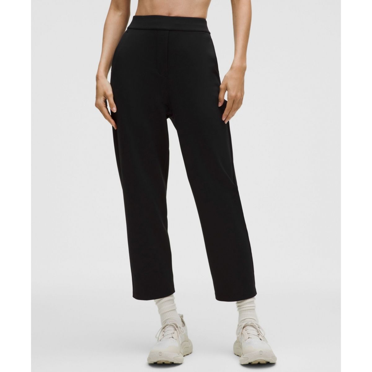 룰루레몬(LULULEMON) 데이드리프트 하이라이즈 테이퍼드 트라우저 브러시드 *아시아 핏  BLK