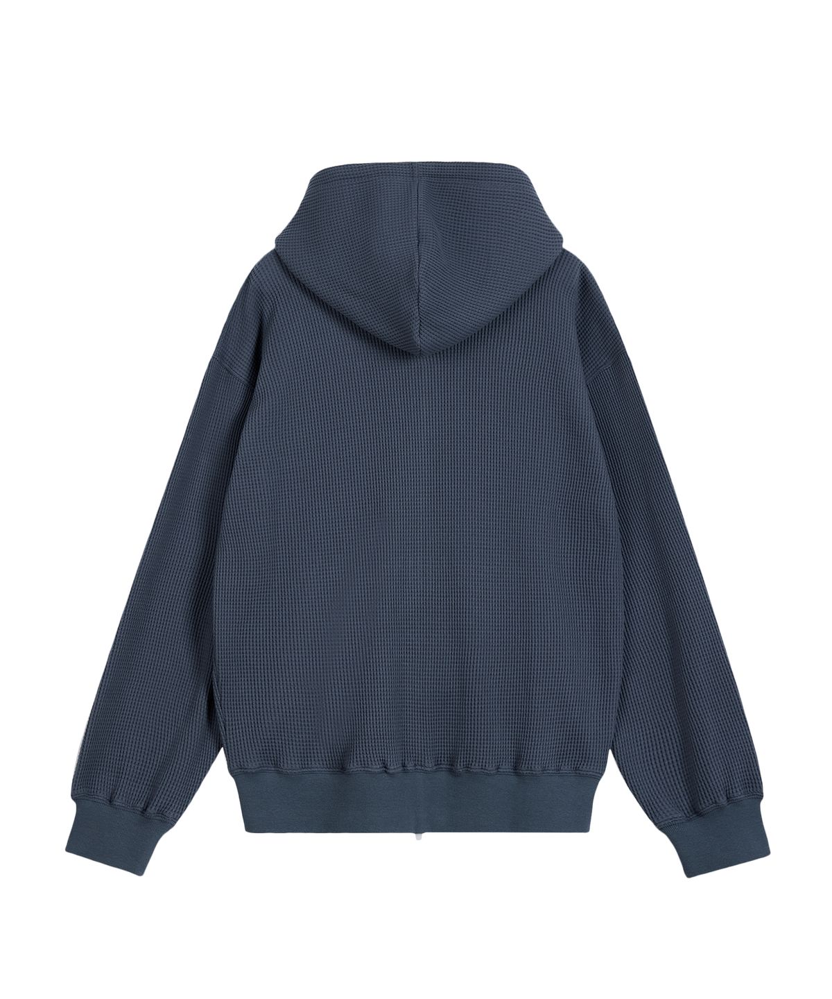 레스트앤레크레이션(REST&RECREATION) STITCH WAFFLE HOOD ZIP-UP - BLUE