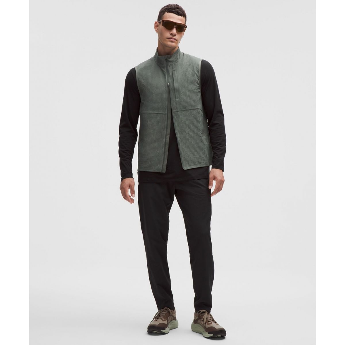 룰루레몬(LULULEMON) 마일 메이커 메리노 울 블렌드 롱슬리브 셔츠  BLK