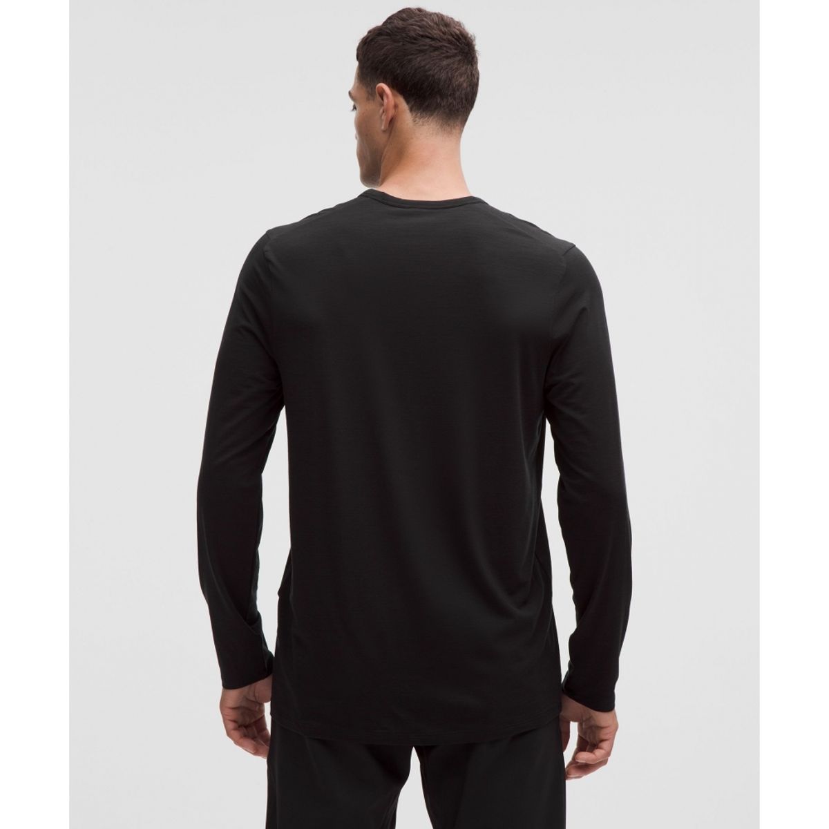 룰루레몬(LULULEMON) 마일 메이커 메리노 울 블렌드 롱슬리브 셔츠  BLK