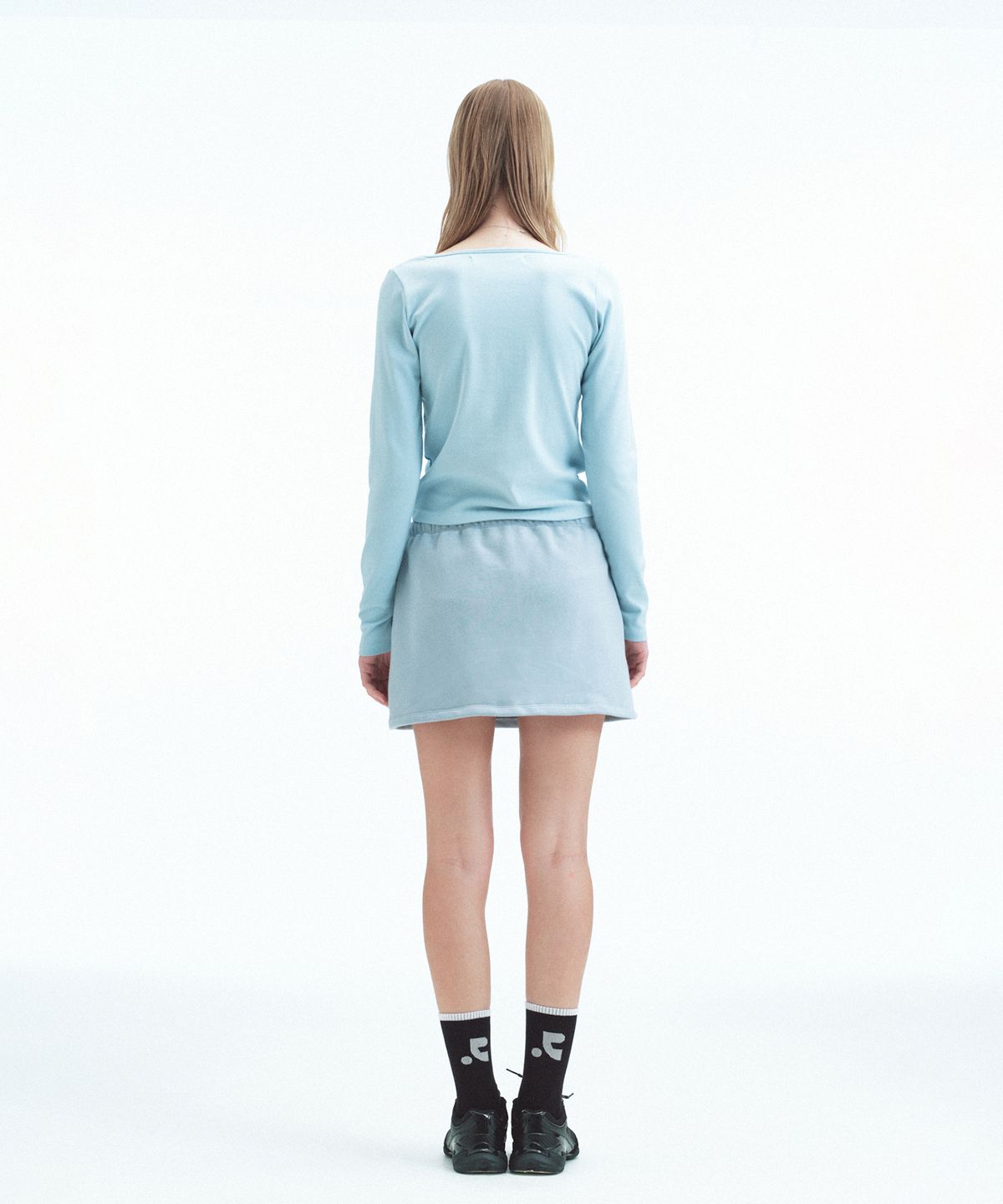 레스트앤레크레이션(REST&RECREATION) SWEAT MINI SKORT - BLUE