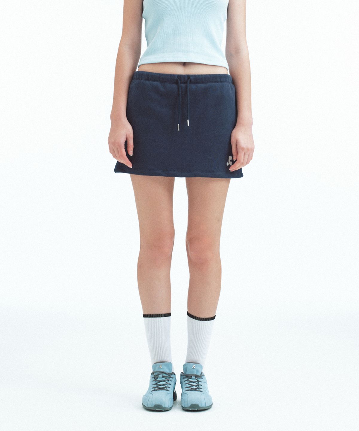 레스트앤레크레이션(REST&RECREATION) SWEAT MINI SKORT - NAVY