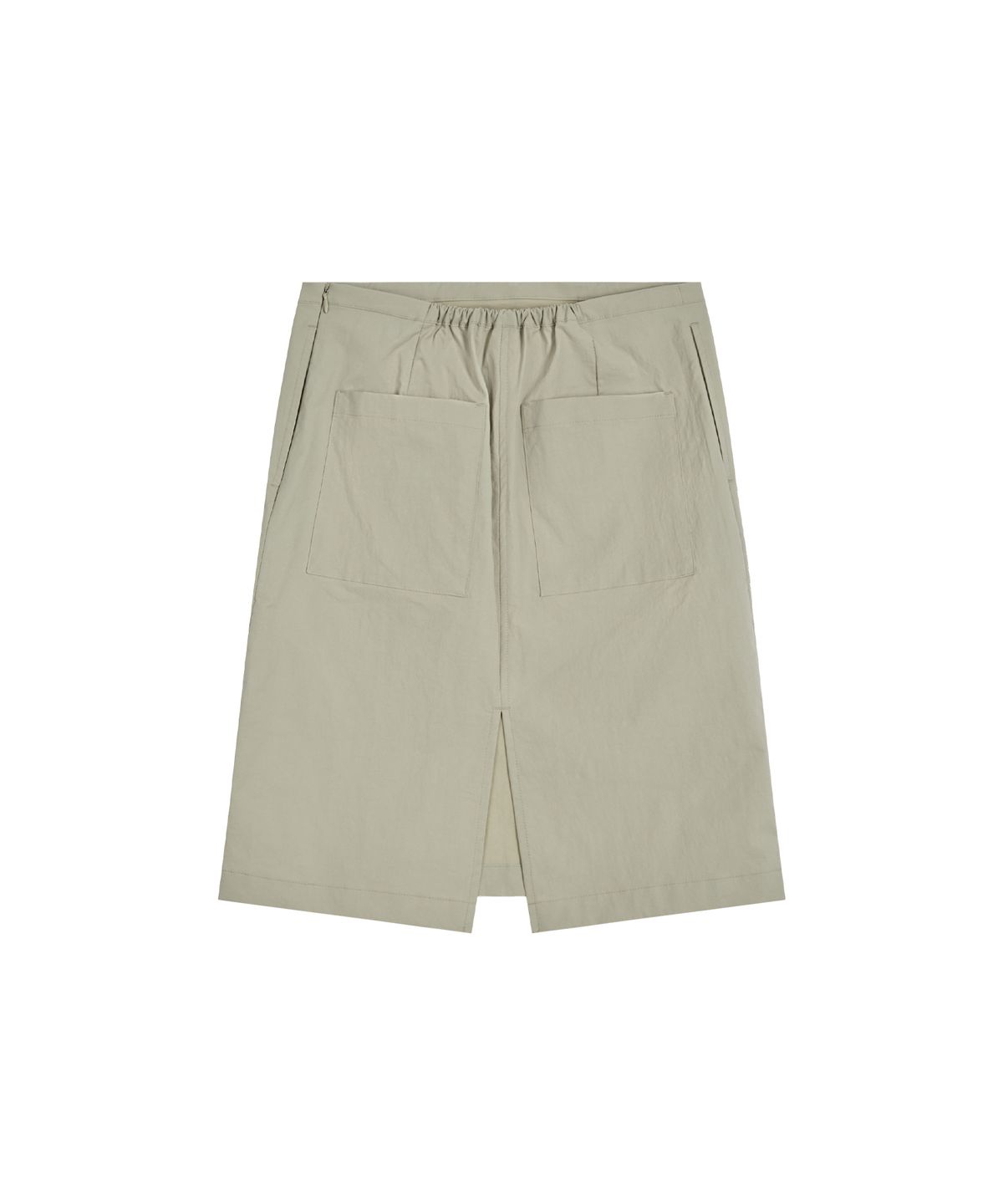 레스트앤레크레이션(REST&RECREATION) COTTON NYLON MIDI SKIRT - BEIGE