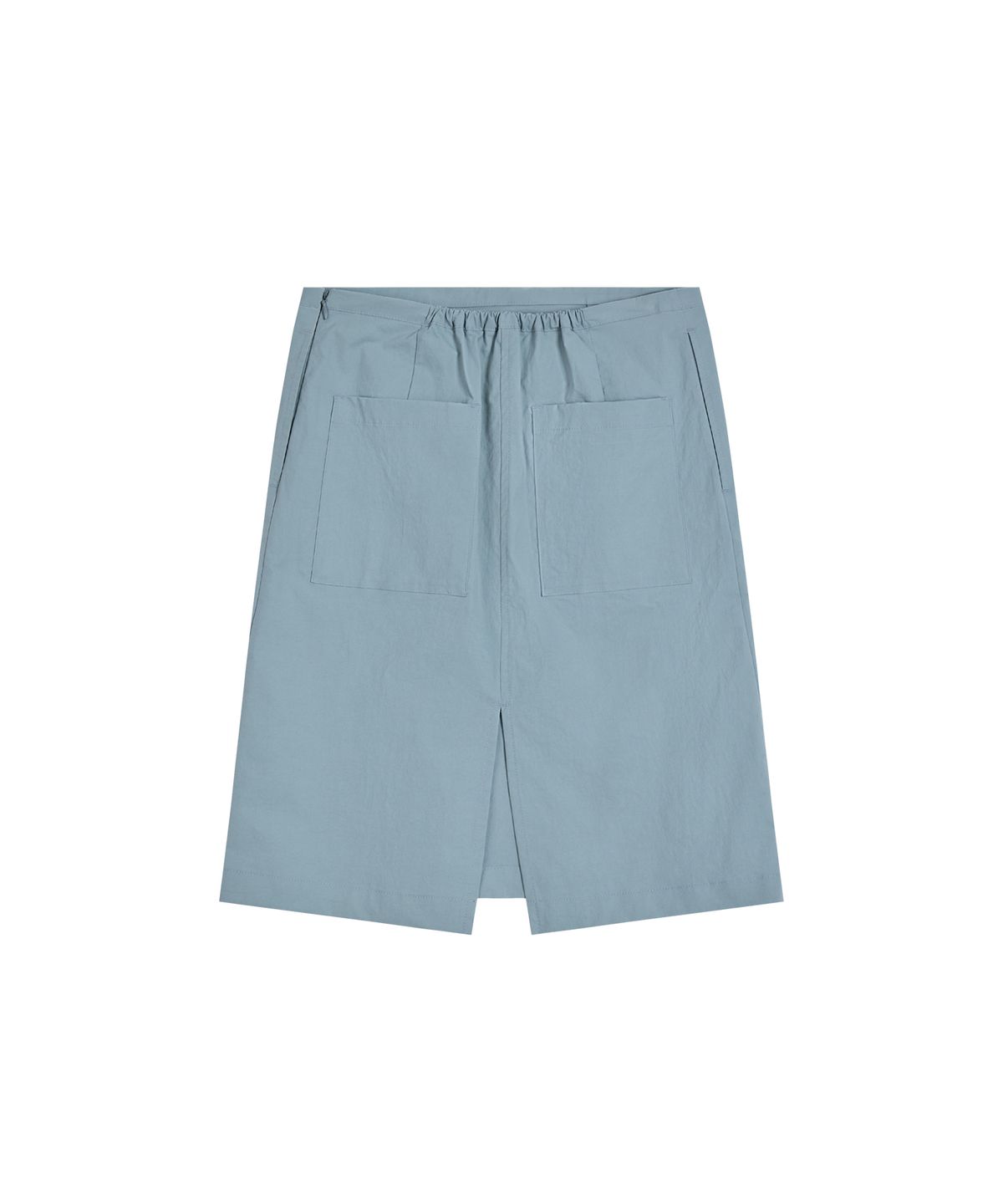 레스트앤레크레이션(REST&RECREATION) COTTON NYLON MIDI SKIRT - BLUE