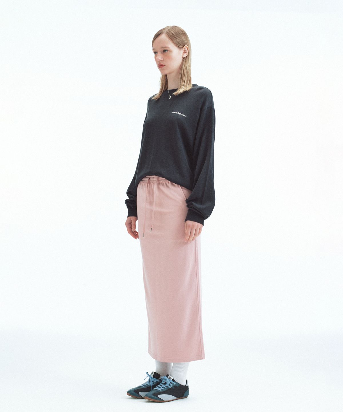 레스트앤레크레이션(REST&RECREATION) SWEAT MAXI SKIRT - PINK