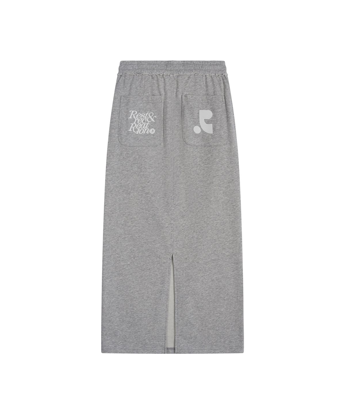 레스트앤레크레이션(REST&RECREATION) SWEAT MAXI SKIRT - GREY