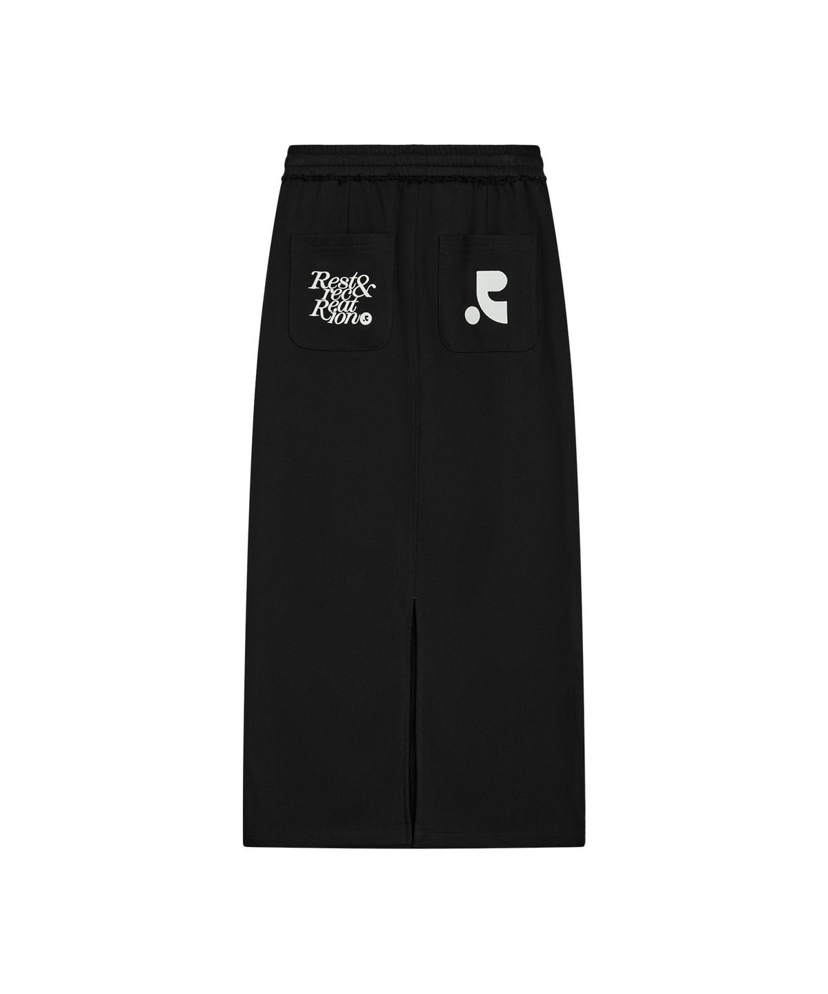 레스트앤레크레이션(REST&RECREATION) SWEAT MAXI SKIRT - BLACK