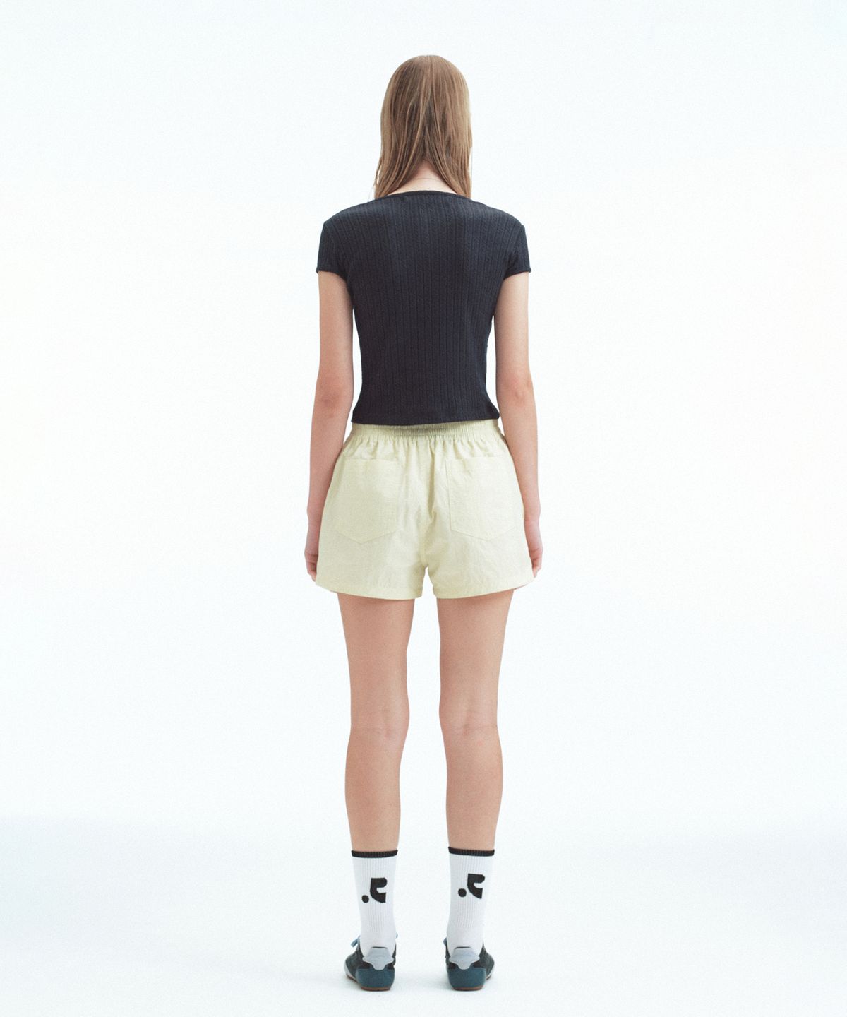 레스트앤레크레이션(REST&RECREATION) BUTTON EASY SHORTS - YELLOW
