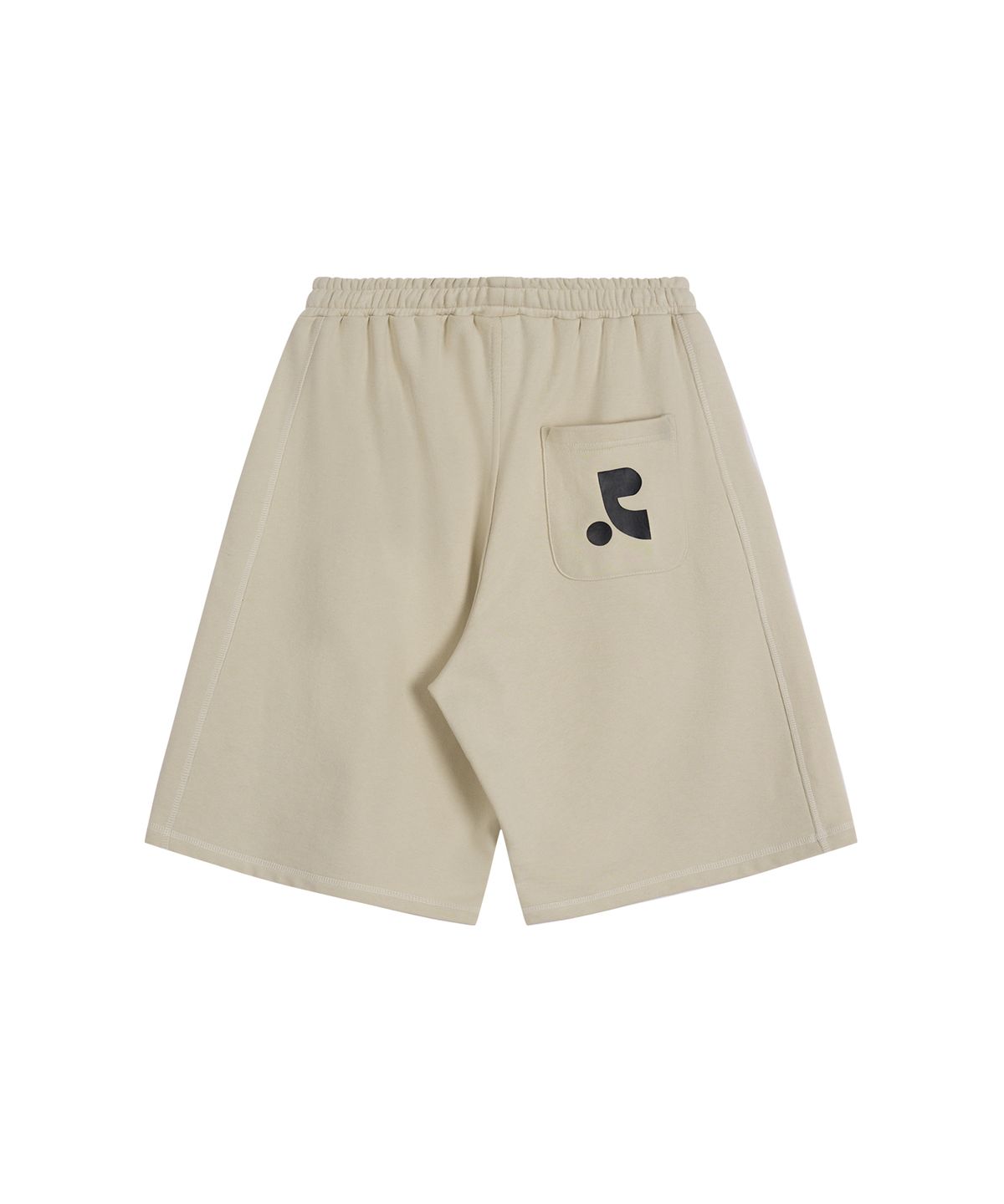 레스트앤레크레이션(REST&RECREATION) SWEAT MIDI SHORTS - LIGHT BEIGE
