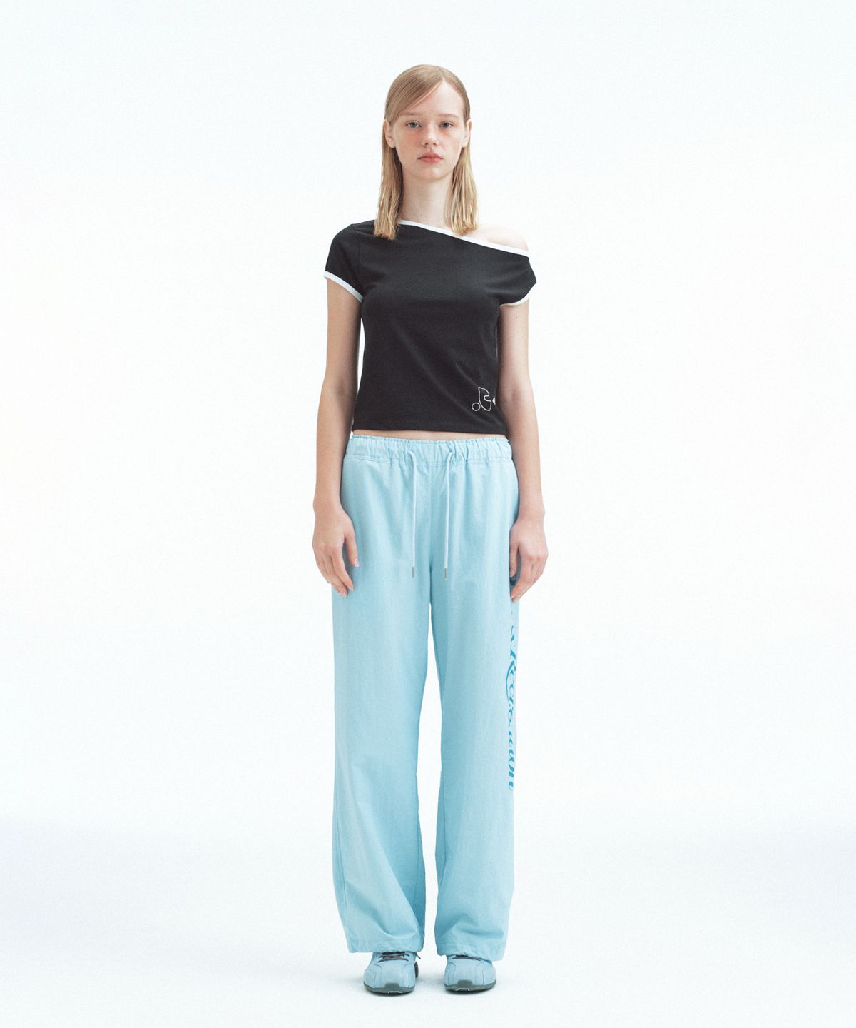레스트앤레크레이션(REST&RECREATION) WIDE NYLON PANTS - SKY BLUE