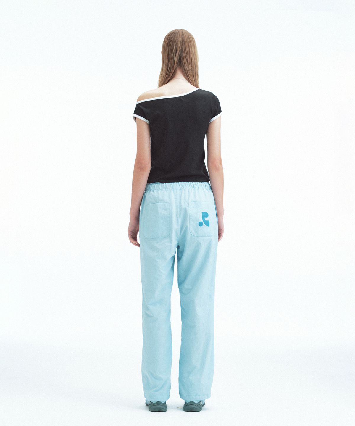 레스트앤레크레이션(REST&RECREATION) WIDE NYLON PANTS - SKY BLUE