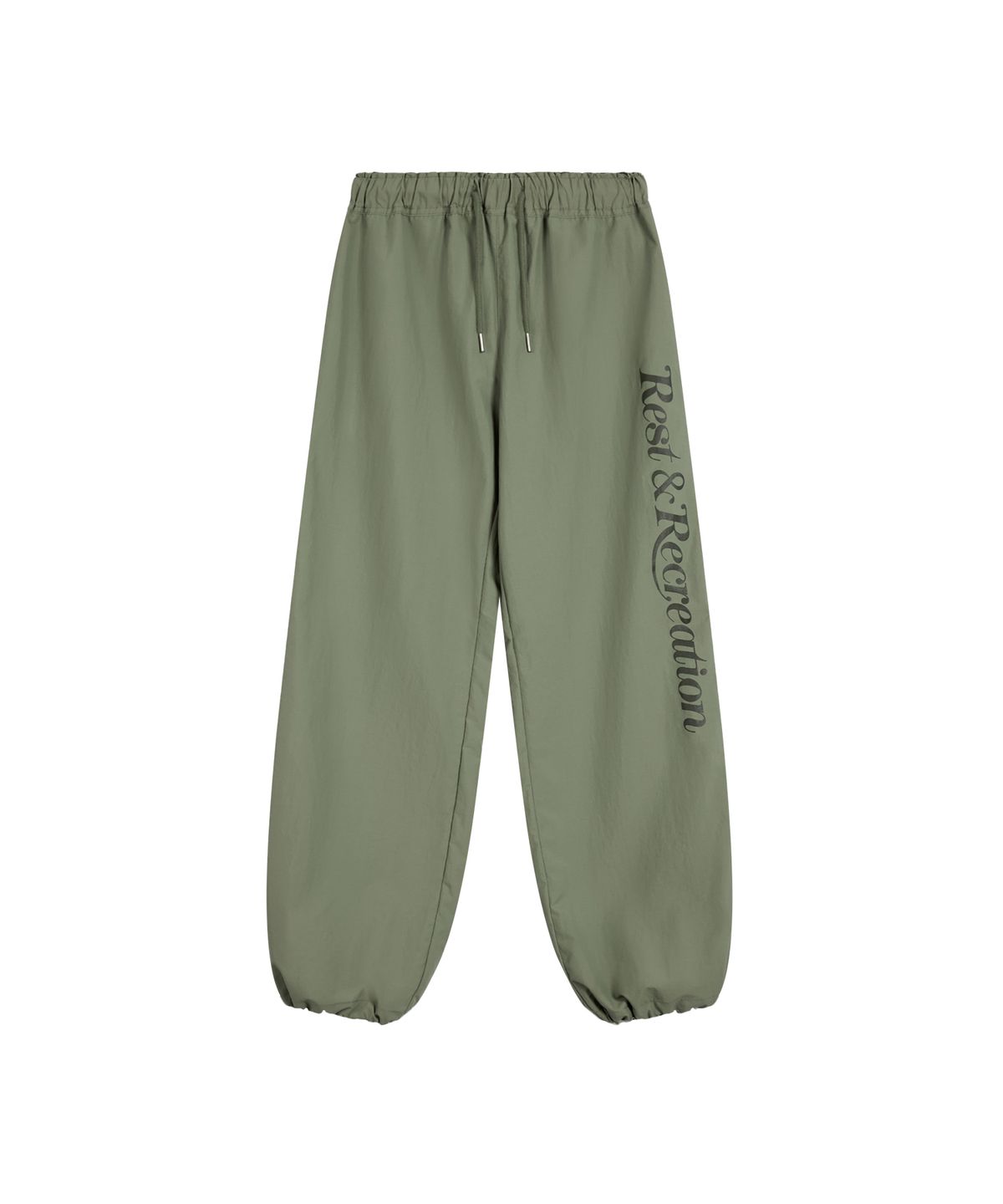 레스트앤레크레이션(REST&RECREATION) WIDE NYLON PANTS - KHAKI