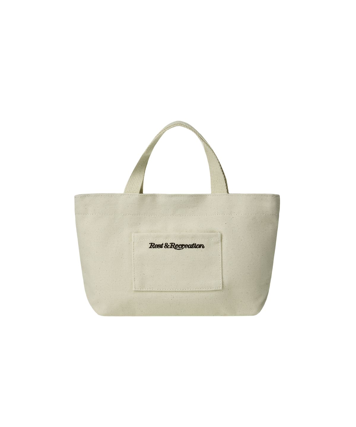 레스트앤레크레이션(REST&RECREATION) COTTON MINI TOTE BAG - IVORY