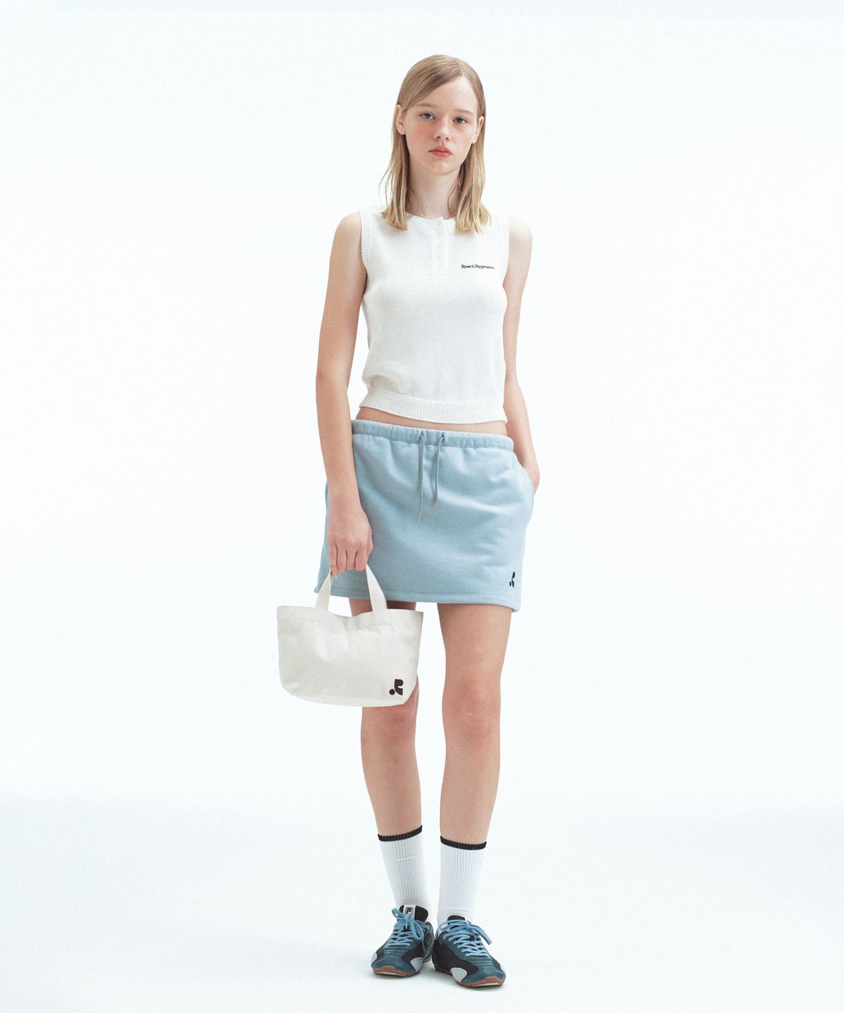 레스트앤레크레이션(REST&RECREATION) COTTON MINI TOTE BAG - IVORY