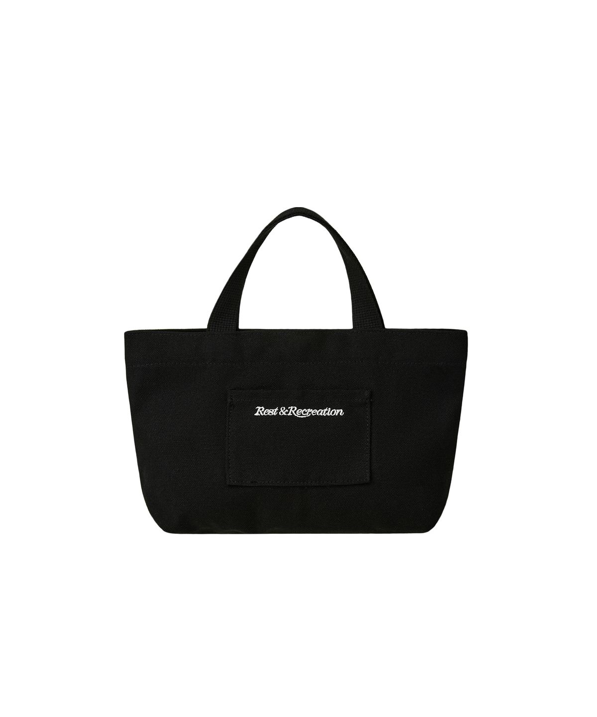 레스트앤레크레이션(REST&RECREATION) COTTON MINI TOTE BAG - BLACK