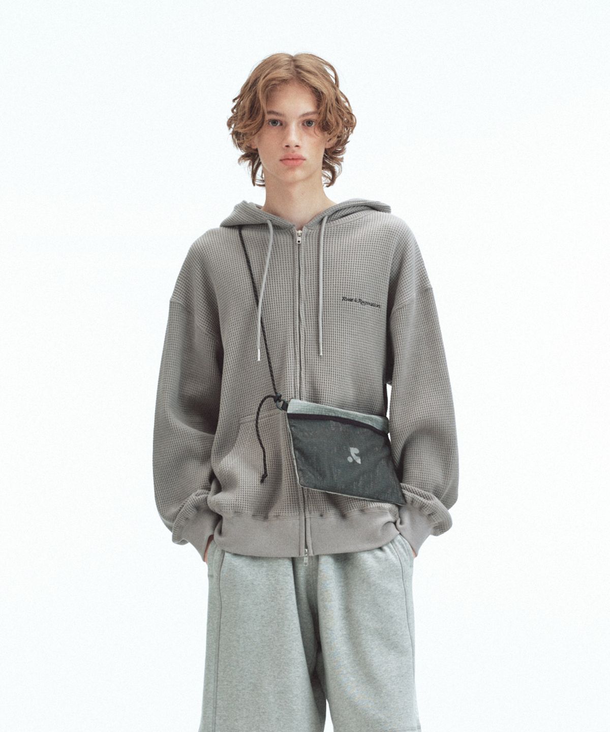 레스트앤레크레이션(REST&RECREATION) NET SACOCHE BAG - GREY