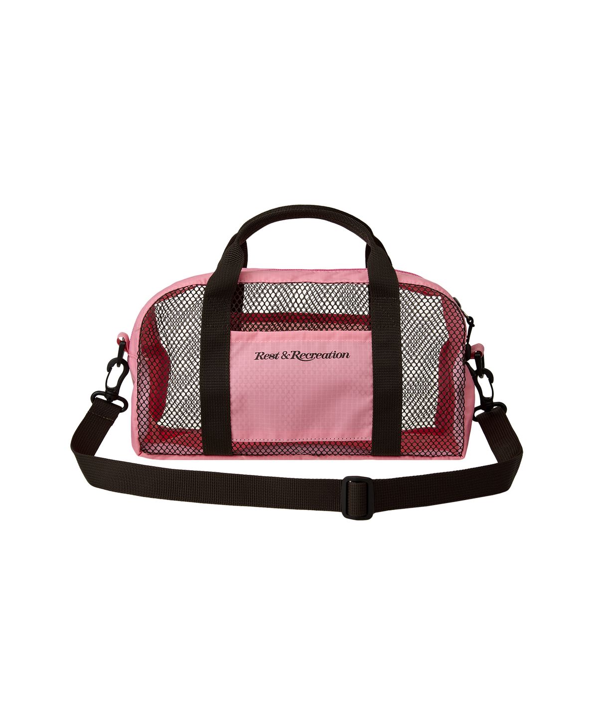 레스트앤레크레이션(REST&RECREATION) MESH MINI DUFFLE BAG - PINK