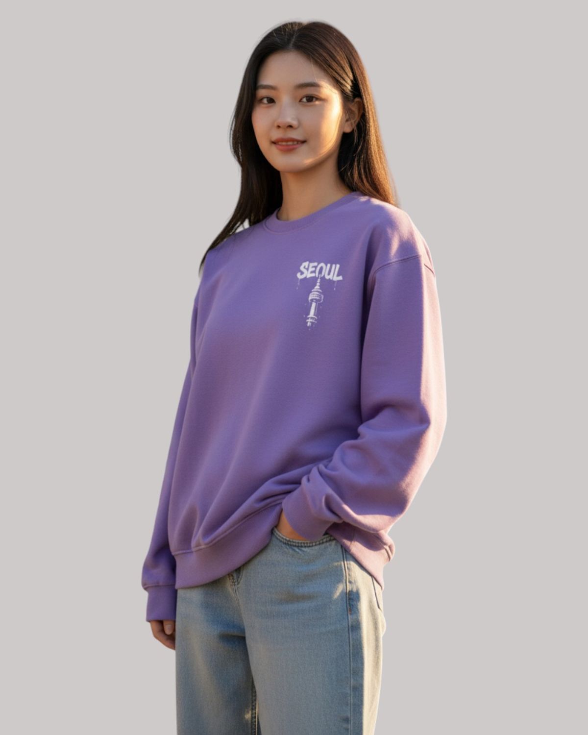 지블랙(ZBLACK) 글로벌 시티 씨리즈 맨투맨 SEOUL