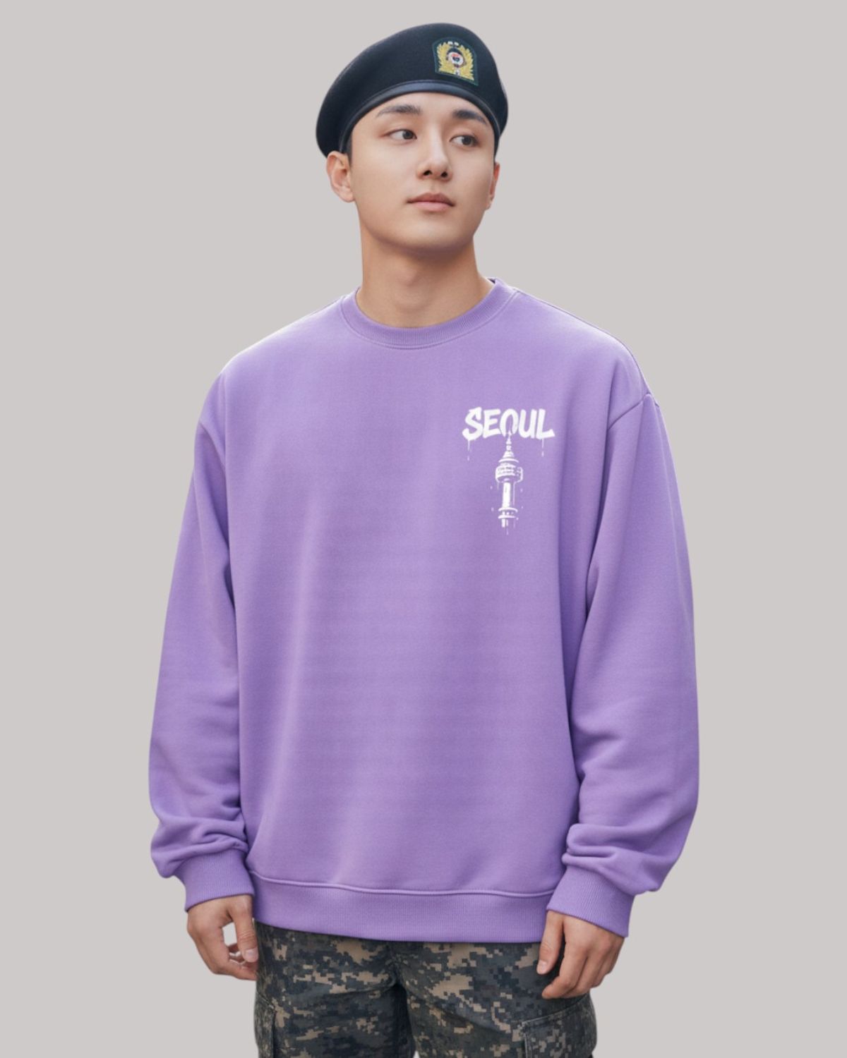 지블랙(ZBLACK) 글로벌 시티 씨리즈 맨투맨 SEOUL