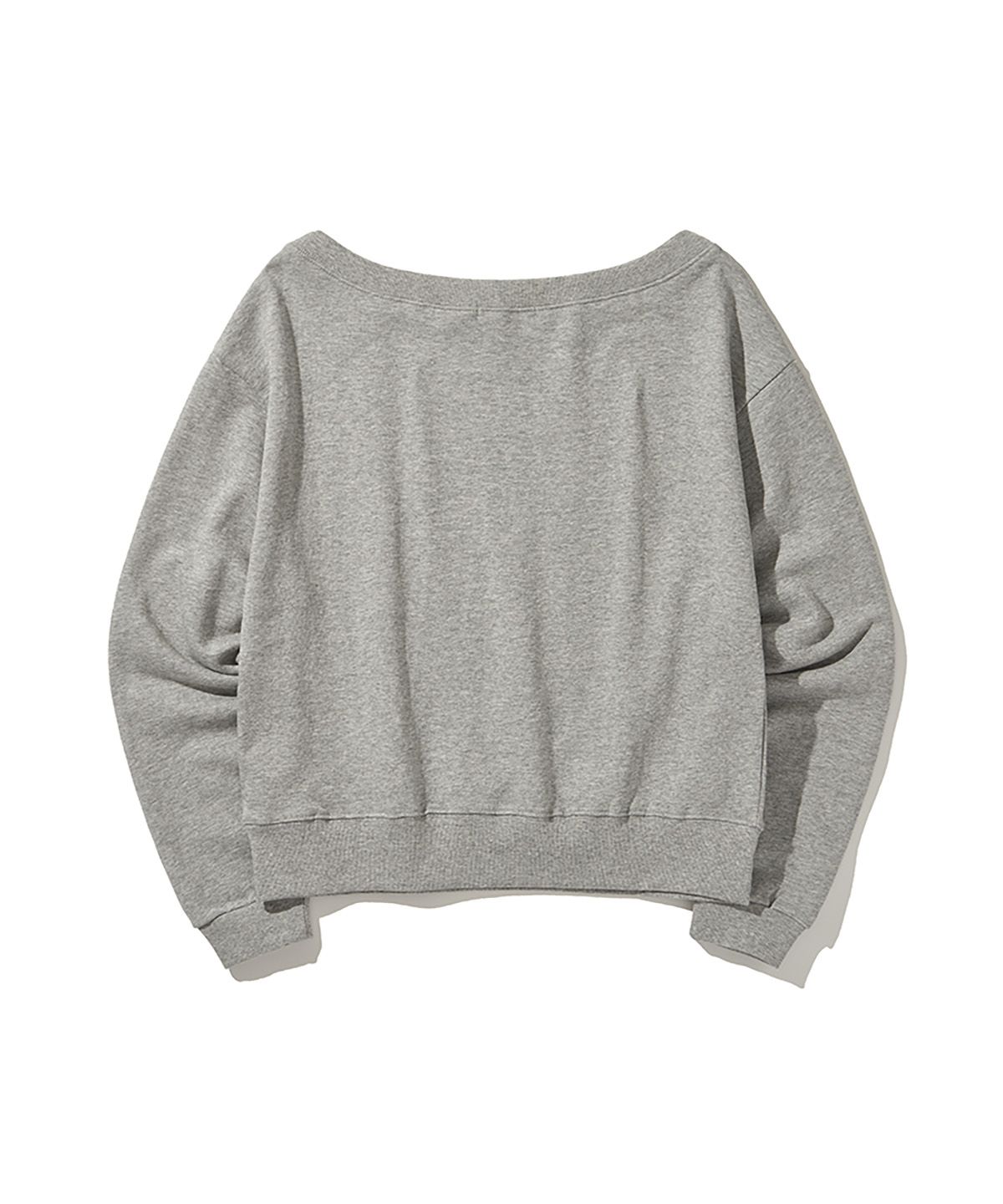 디오스피스(DAUSPICE) (DUC) GA one-shoulder sweatshirt Gray