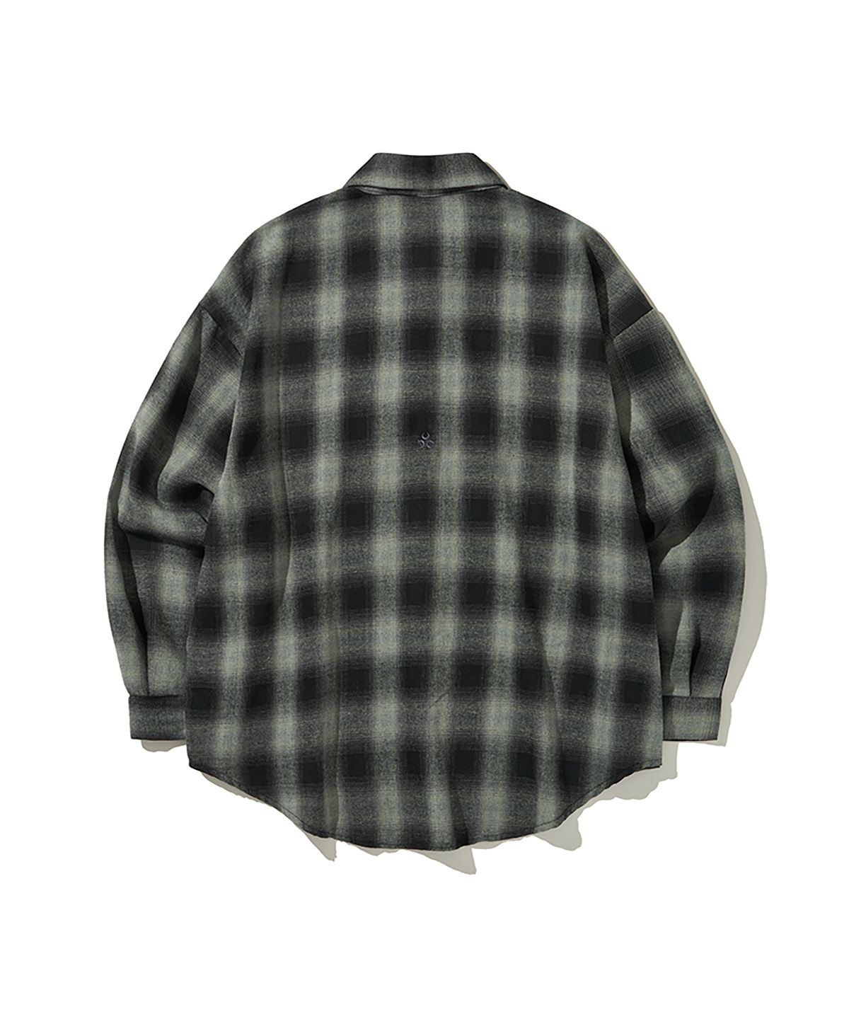 디오스피스(DAUSPICE) (DUC) Logo ombre checkshirt Black