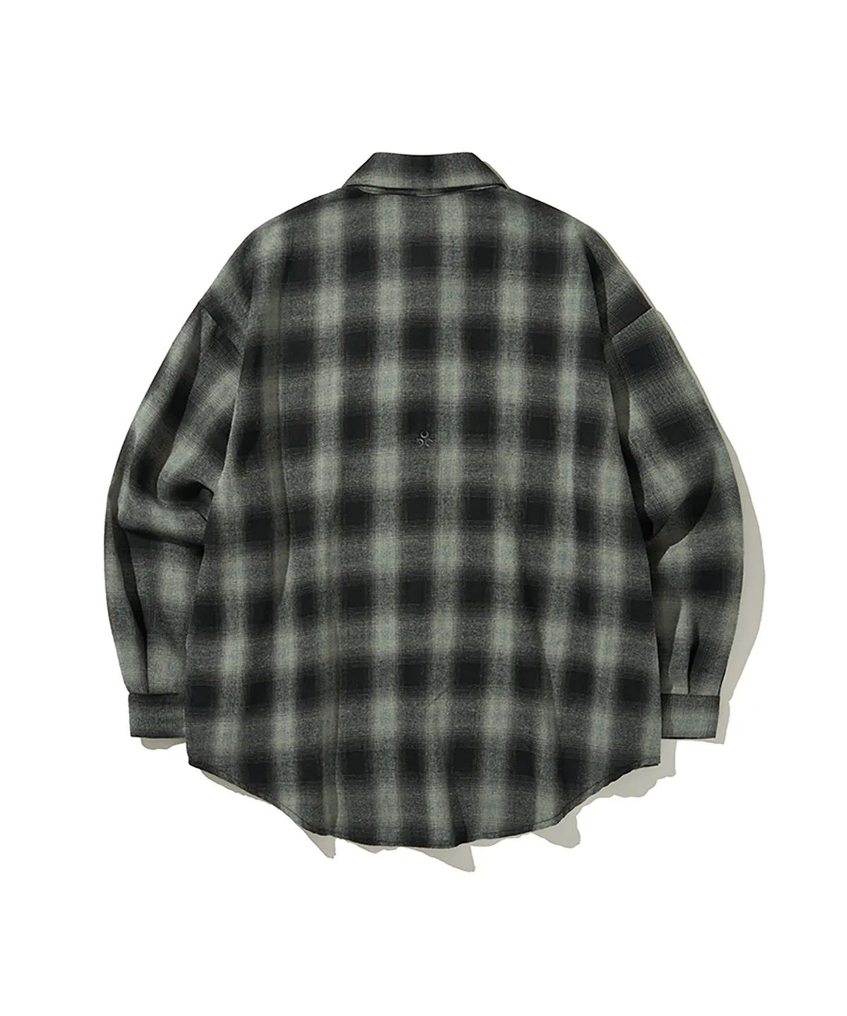 디오스피스(DAUSPICE) (DUC) Logo ombre checkshirt Black