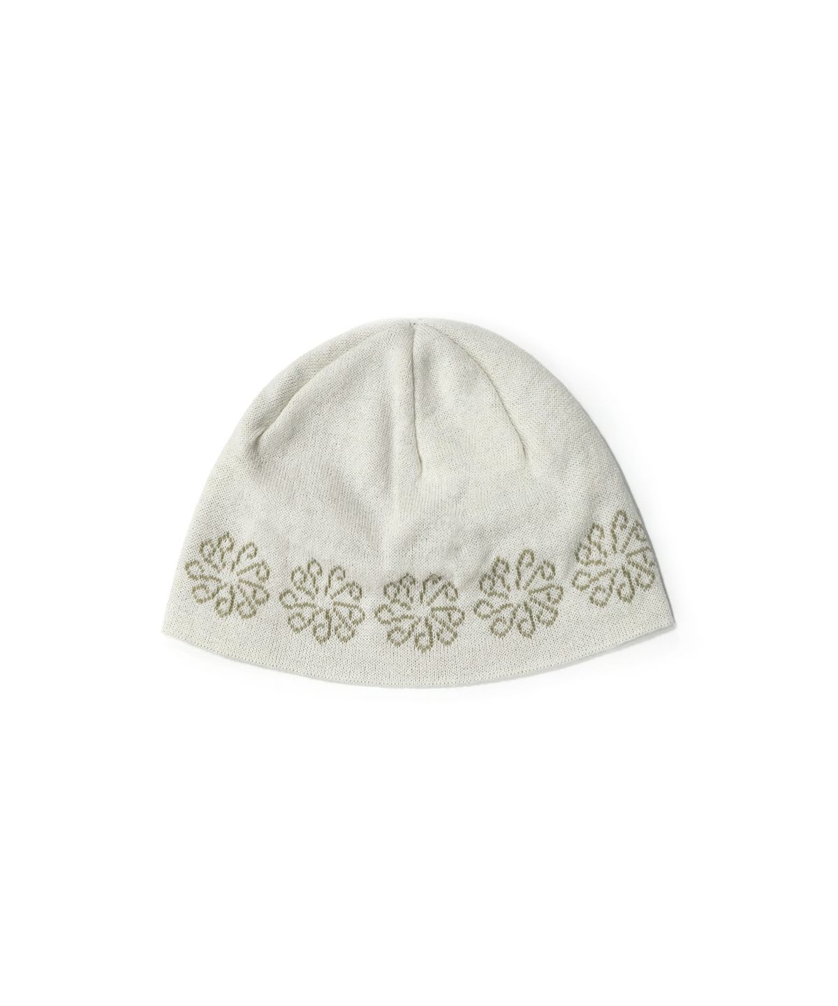9999아카이브(9999ARCHIVE) Linking Flower Jacquard Beanie