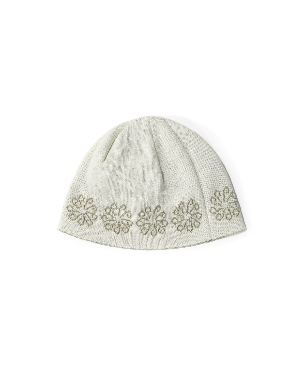 9999아카이브(9999ARCHIVE) Linking Flower Jacquard Beanie