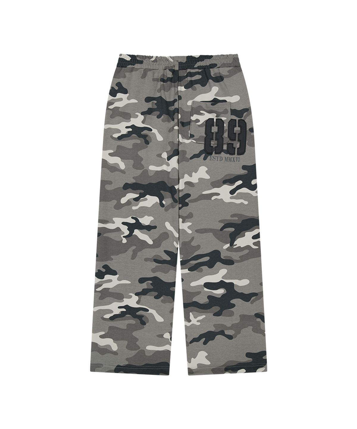 마하그리드(MAHAGRID) CAMO APPLIQUE SWEATPANT GREY(MG2FFMPA09A)