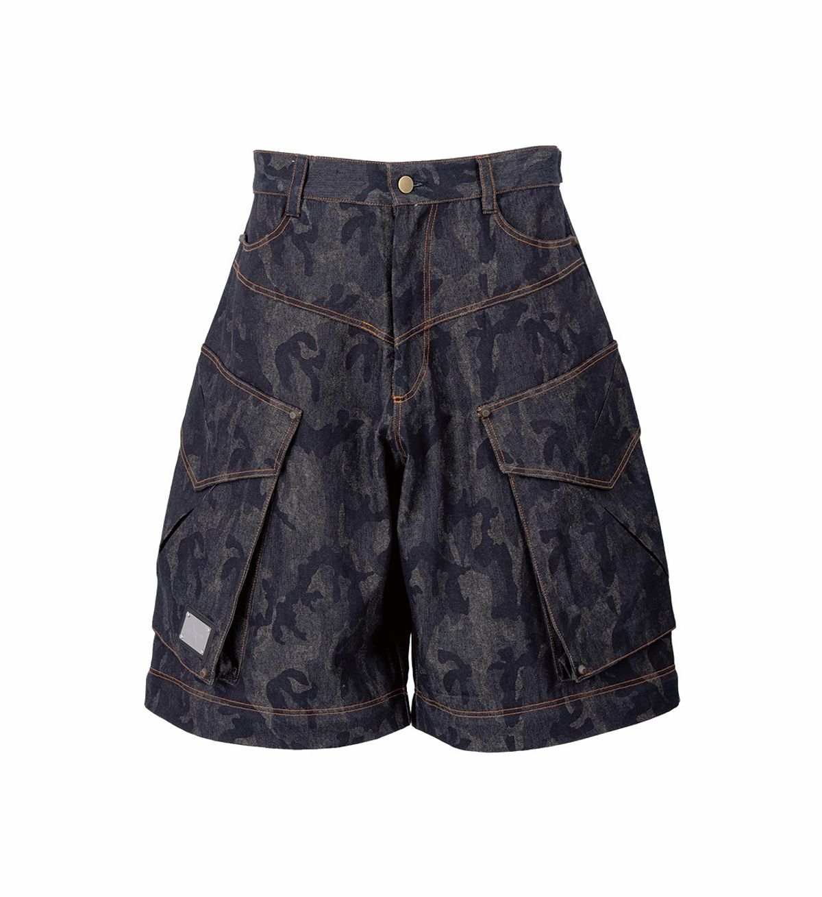 에르 바이 에러리스트(ERR BY ERRORIST) SCAR DETACHABLE CARGO DENIM PANTS [BLACK CAMO]