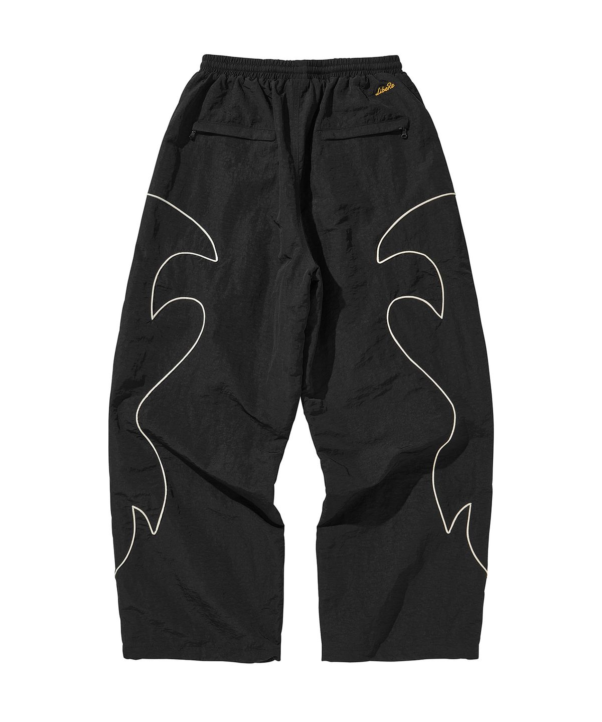 리베레(LIBERE) WESTERN FLAME TRACK PANTS / BLACK