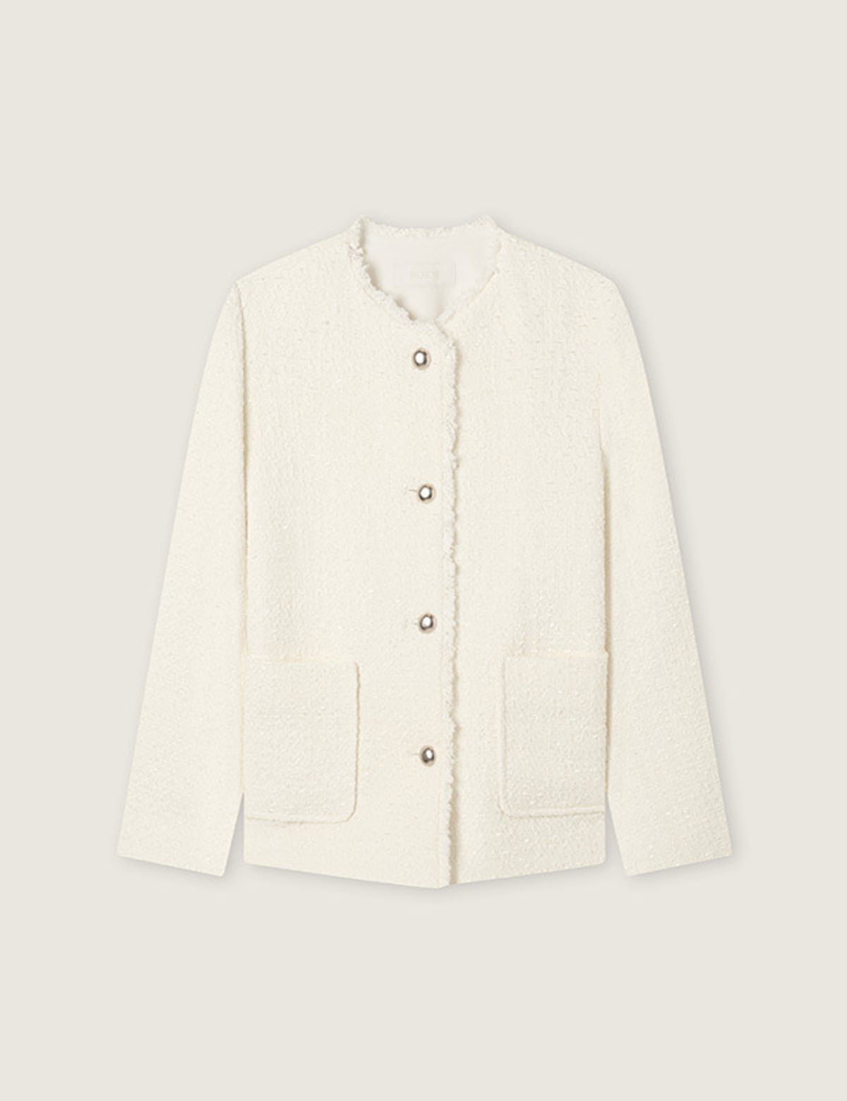 로엠(ROEM) 미디 트위드 자켓 (IVORY) RMJKG12S11