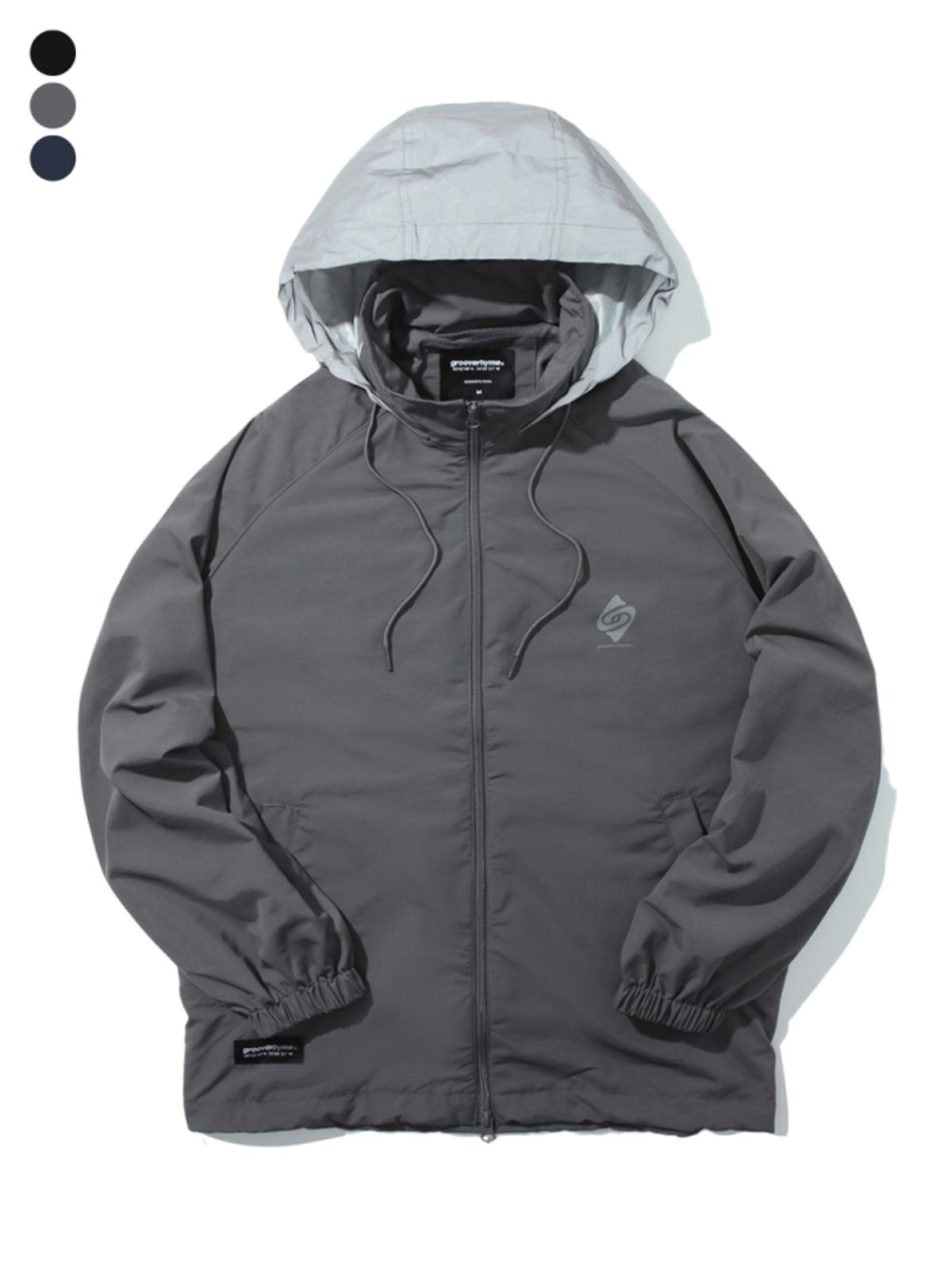 그루브라임(GROOVE RHYME) ESSENTIAL SCOTCH 2-WAY WINDBREAKER (LRQFCJA213M)