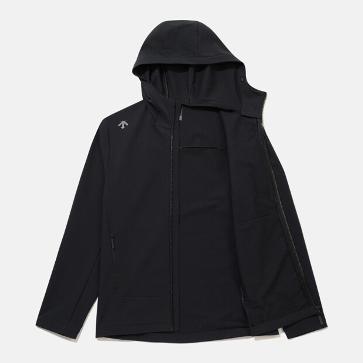 데상트(DESCENTE) 듀얼리스 스톰 플리스 자켓 블랙 SR121DJK11