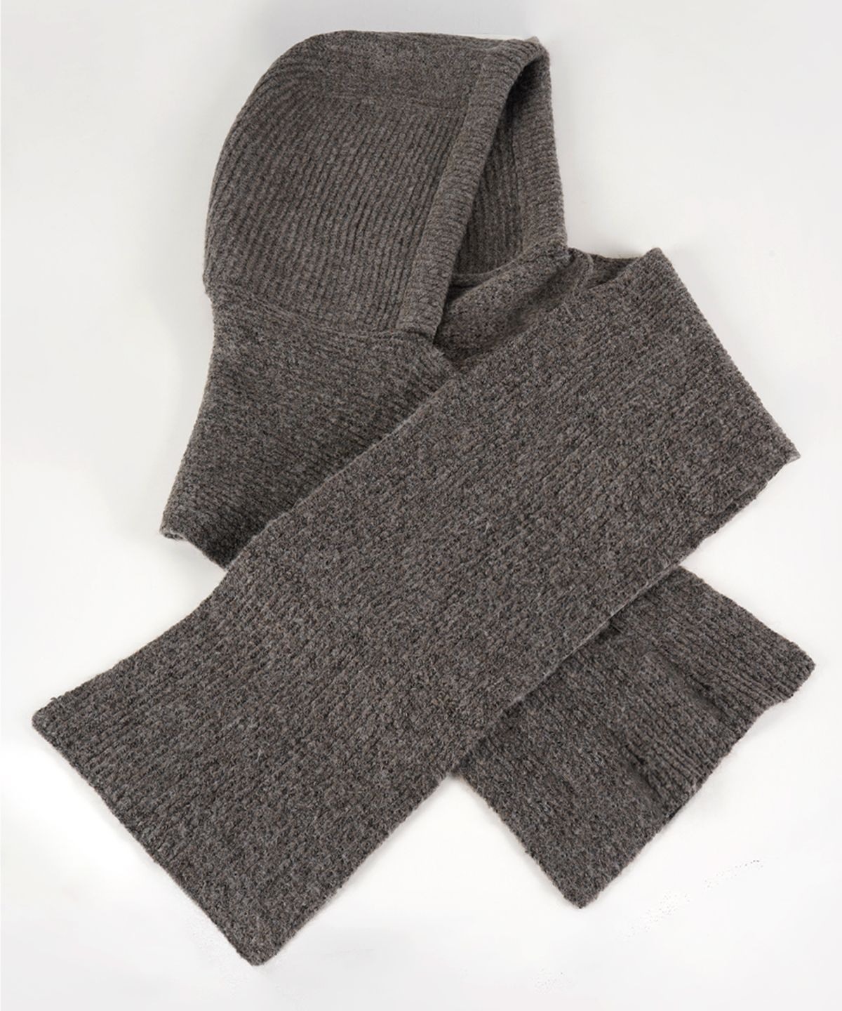 버튼서울(BUTTON SEOUL) 소프트 니트 머플러 바라클라바 (BLACK/GRAY/MELANGE)