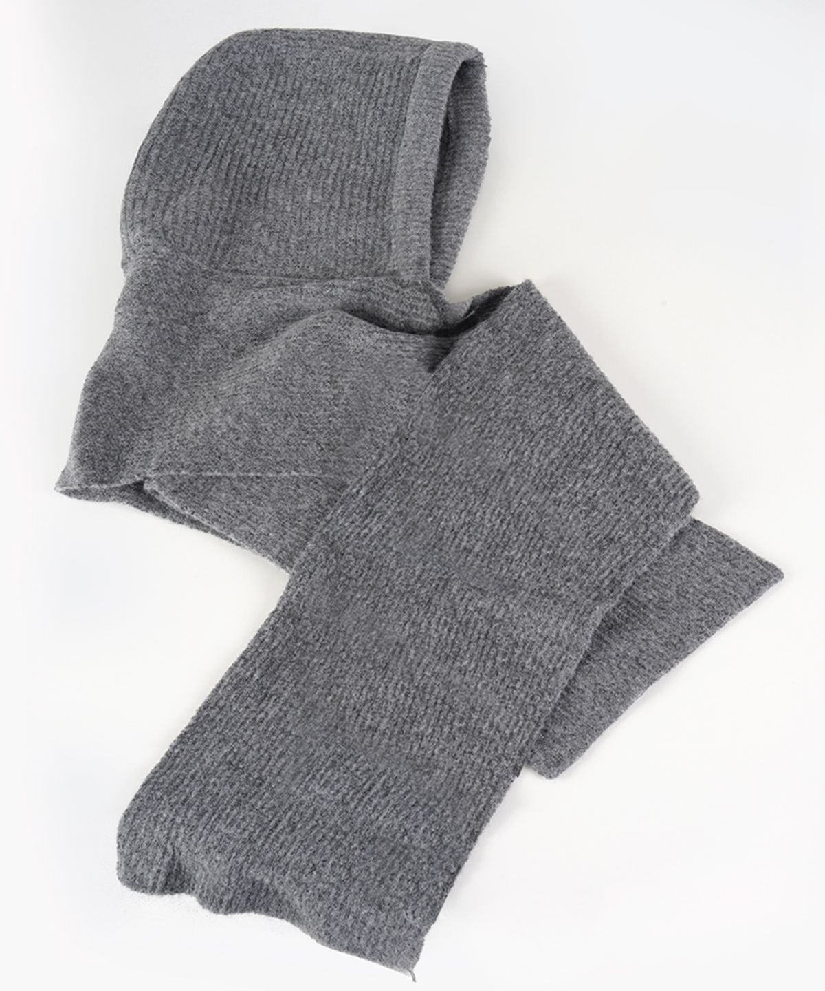 버튼서울(BUTTON SEOUL) 소프트 니트 머플러 바라클라바 (BLACK/GRAY/MELANGE)