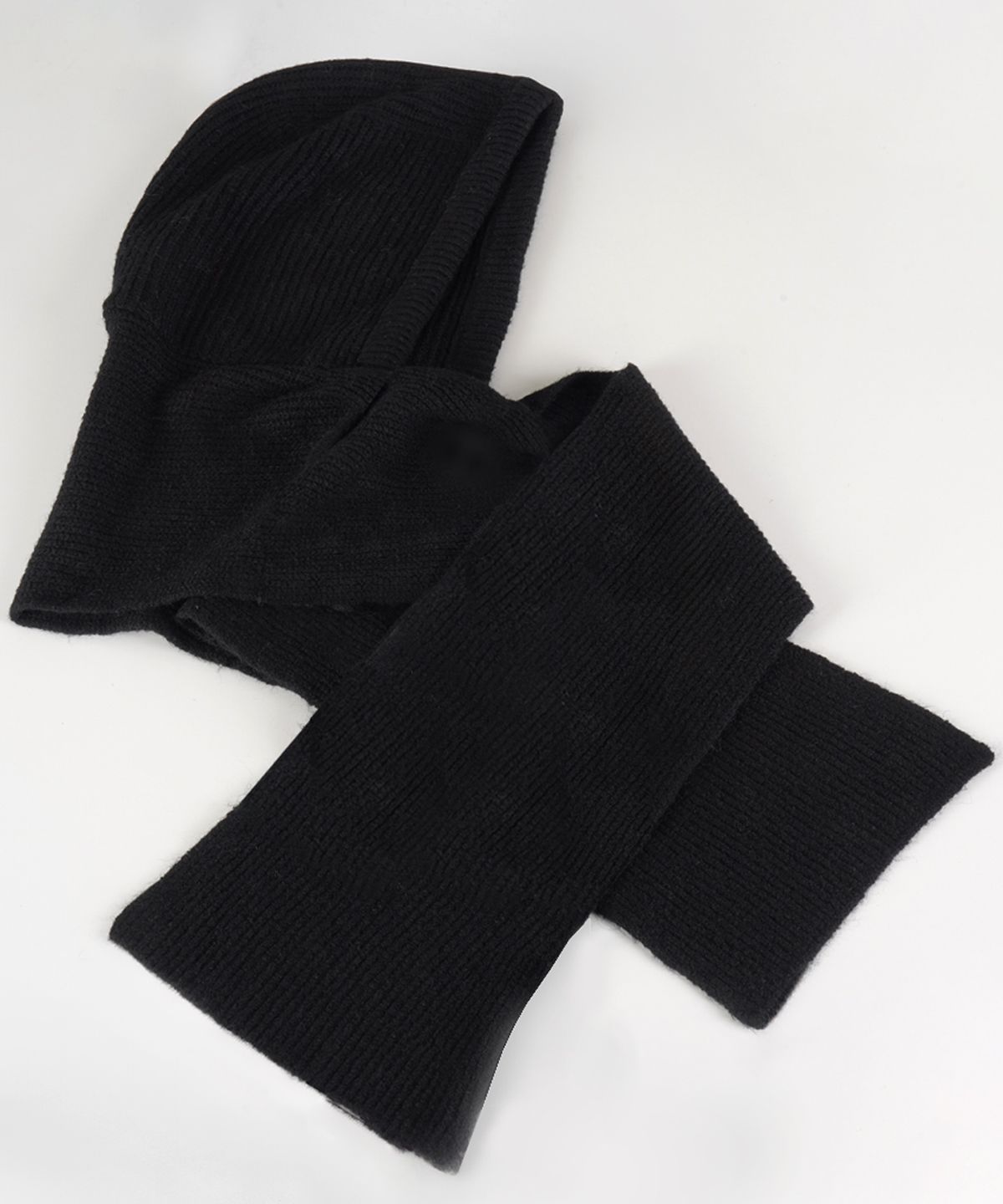 버튼서울(BUTTON SEOUL) 소프트 니트 머플러 바라클라바 (BLACK/GRAY/MELANGE)