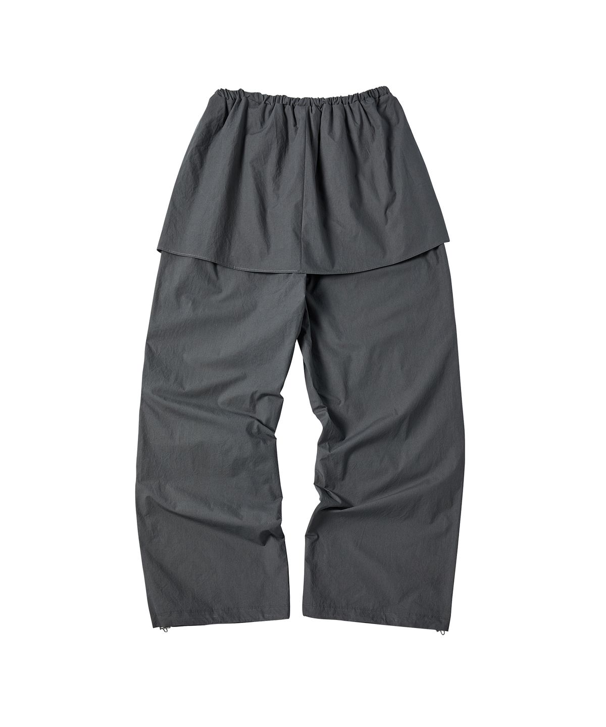 꼬모니노즈(COMONINOZ) W PARACHUTE SKIRT PANTS [DEEP GRAY]