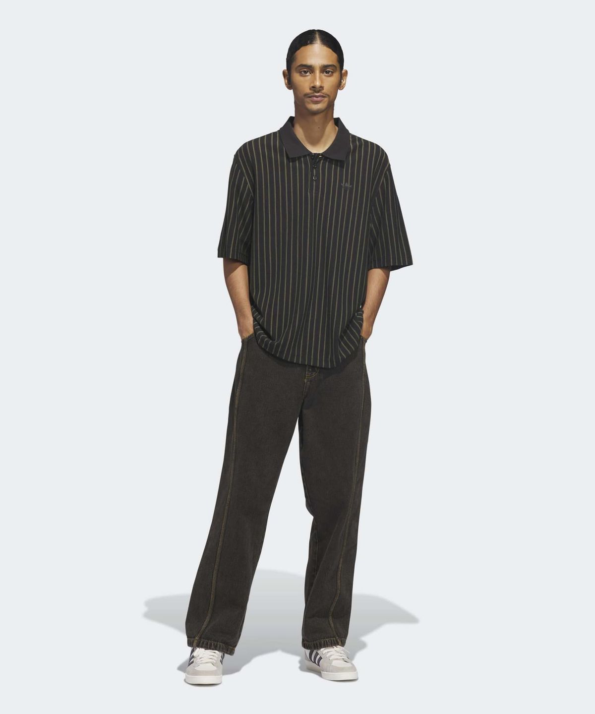 아디다스(ADIDAS) 스케이트보딩 x KDR 워시드 팬츠 - 브라운 / KD9431