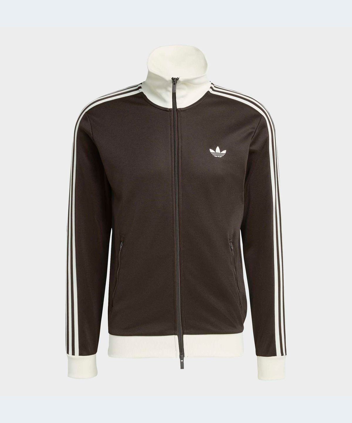 아디다스(ADIDAS) 클래식 트랙탑 - 아우라커피:화이트 / KE1665